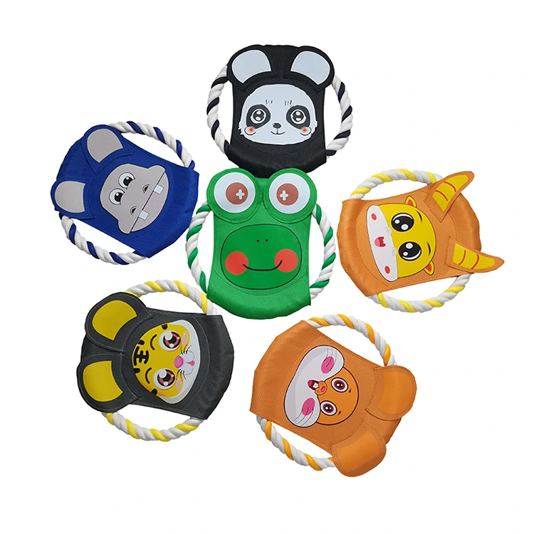 Lindo animal flotante frisbee para perro juguete