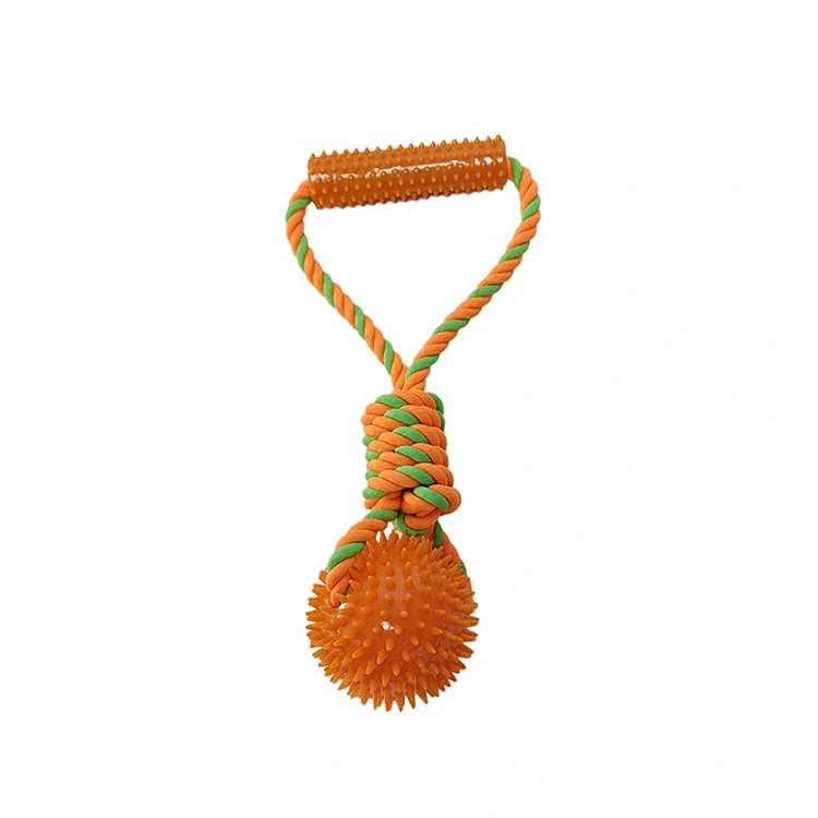 Bita de perro Chew Spiky Balls Toy de cuerda para la limpieza de los dientes