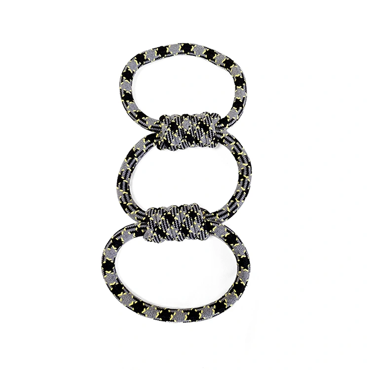Indoor Outdoor 3 anillos Pet Toy de mascota