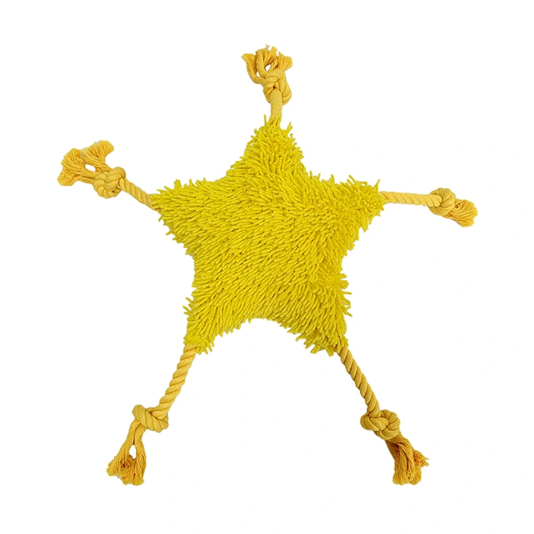 Star Shape Toy de perro de chenilla ultra suave